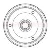 BENDIX 329109B Brake Drum